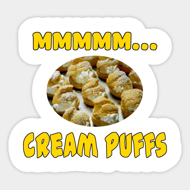 Mmmm... Cream Puffs Sticker by Naves